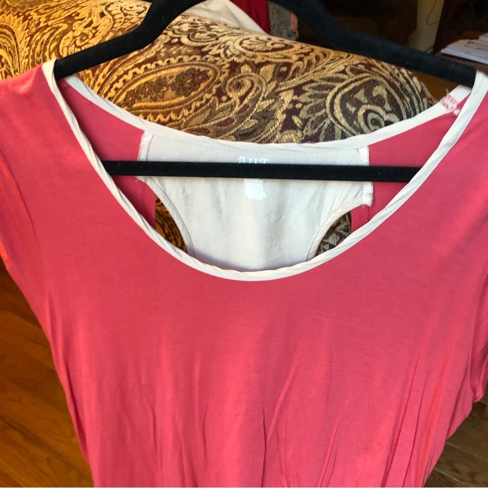 Sweet feminine top by a.n.a.  coral/melon color. Size XL